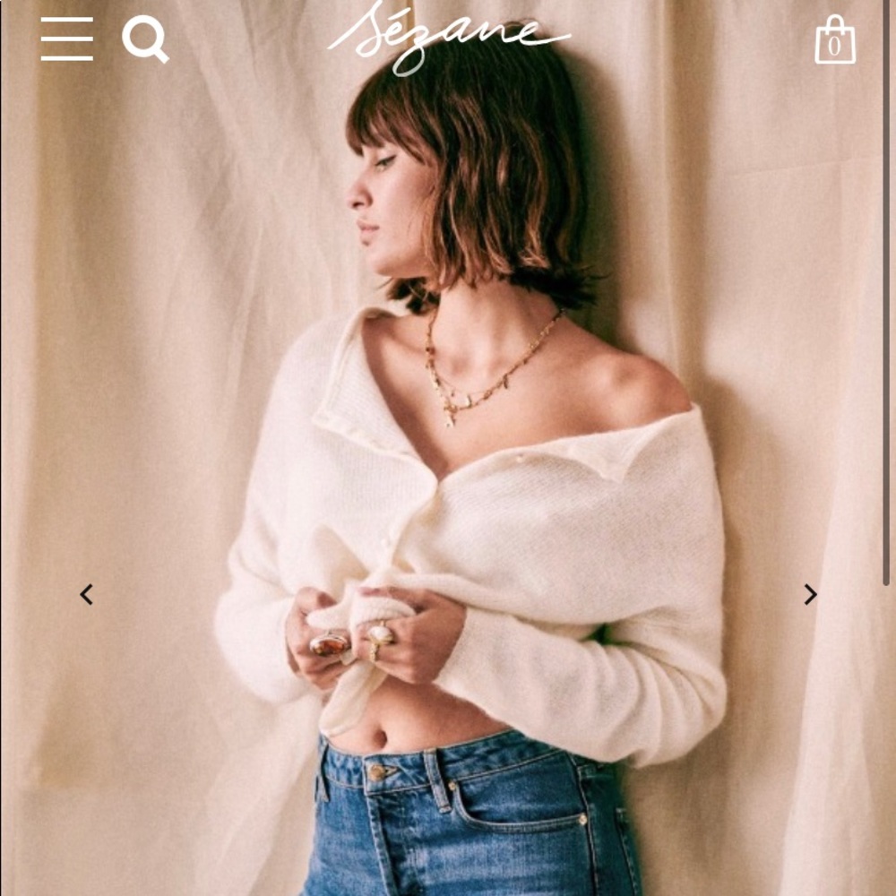 Sézane Gaspard in ecru